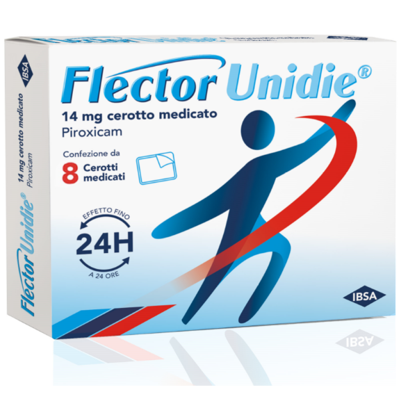 IBSA Flector Unidie 8 Cerotti Medicati 14 Milligrammi