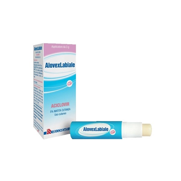 AlovexLabiale Matita Cutanea 5% Aciclovir Herpes 3g