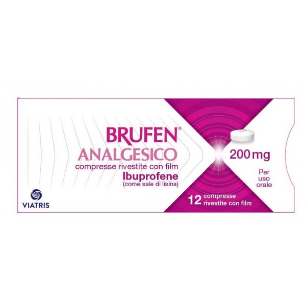 Brufen Analgesico Ibuprofene 12 Compresse Rivestite 200mg