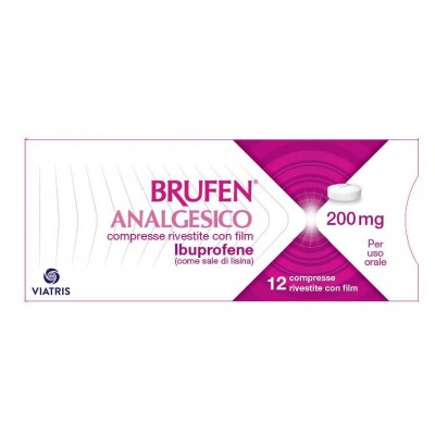 Brufen Analgesico Ibuprofene 12 Compresse Rivestite 200mg