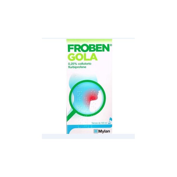 MYLAN ITALIA SRL FROBEN GOLA COLLUTORIO 0,25% 160 ML