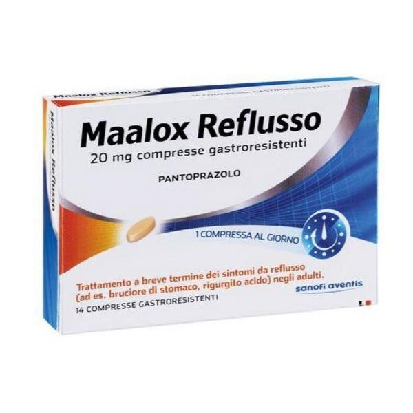 SANOFI Srl MAALOX REFLUSSO % 14 COMPRESSE 20 MG
