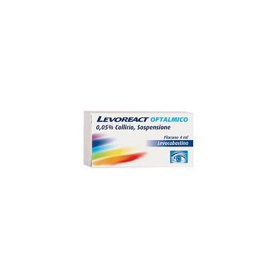 Levoreact Oftalmico Collirio per Congiuntiviti Allergiche 0,5mg 4ml