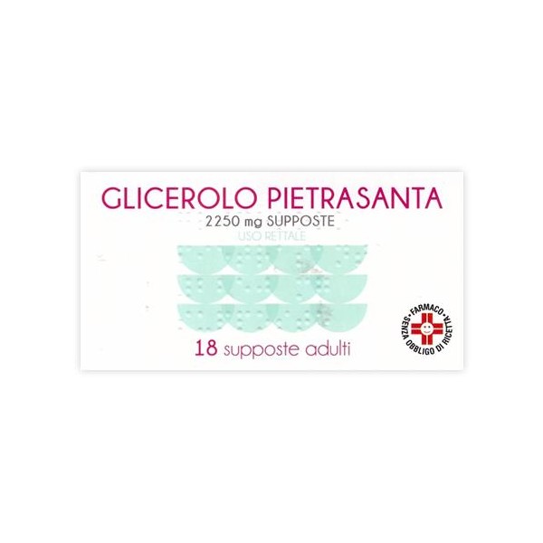 Glicerolo pietrasanta adulti 2250 mg 18 supposte