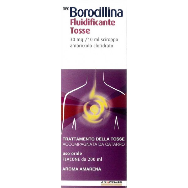 ALFASIGMA SpA NEOBOROCILLINA FLUIDIFICANTE TOSSE Sciroppo 200 ml