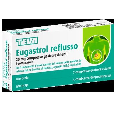 RATIOPHARM ITALIA Srl EUGASTROL REFLUSSO % 7 Compresse 20MG