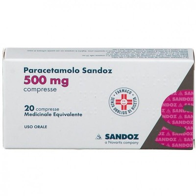 Paracetamolo Sandoz 500mg 20 Compresse