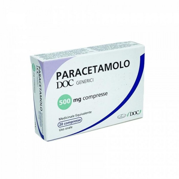 Paracetamolo Doc Generici 500mg 20 Compresse