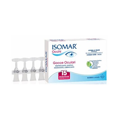 EURITALIA PHARMA (div.CoSWELL) Isomar Occhi Monodose Gocce Oculari Occhi Rossi 15 Flaconcini