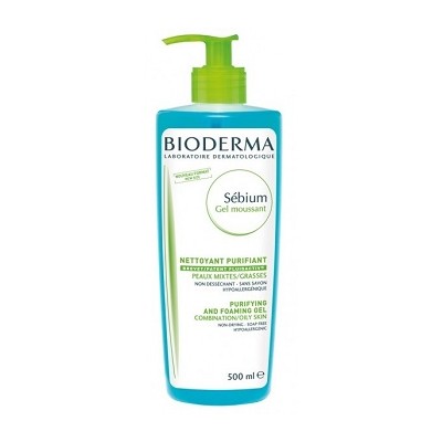 BIODERMA ITALIA Srl Bioderma Sebium Moussant Gel Detergente Pelli Miste e Grasse 500 ml