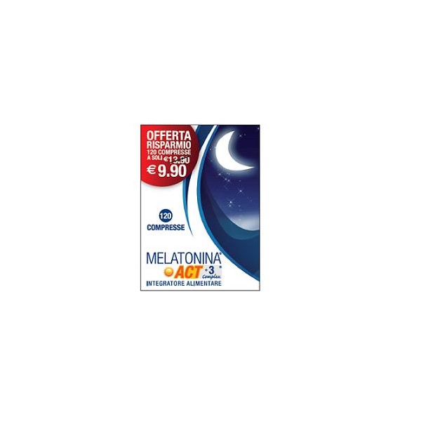 Melatonina Act + 3 Complex 120 Compresse