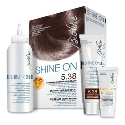Bionike Shine On 5.38 Castano Chiaro Cioccolato Trattamento Colorante Capelli