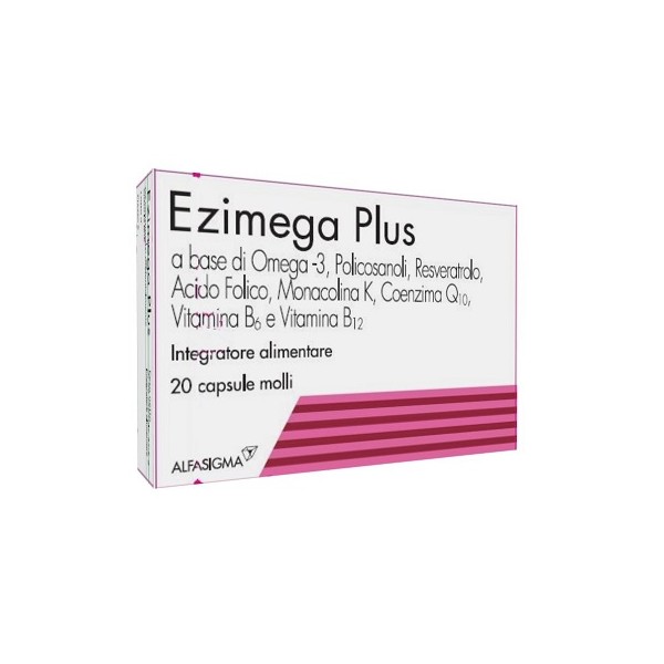 Ezimega Plus Supporto Cardiaco e Metabolico 20 Capsule