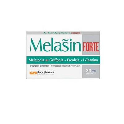 Pool Pharma Melasin Linea Sonno e Serenità Forte Integratore Alimentare 30 Compresse