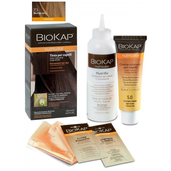 
BIOS LINE SPA Bios Line BioKap Nutricolor Tinta Confezione da 140ml Colore 7,3 Biondo Oro