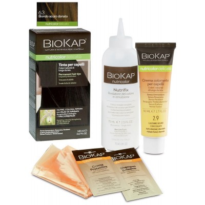 
BIOS LINE SPA Bios Line BioKap Nutricolor Tinta Delicato Confezione 140 ml Colore 6,30 Biondo Scuro Dorato