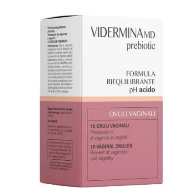 Vidermina Prebiotic Ovuli Vaginali Prebiotici 10 Pezzi