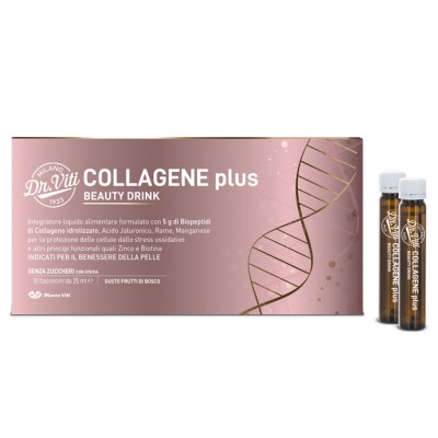 Dr Viti Collagene Plus Beauty Drink Bellezza Liquida per la Pelle 10 flaconcini da 25 mL
