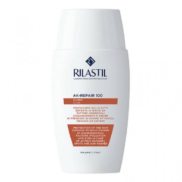 Rilastil AK Repair 100 Fluido Solare Pelli Sensibili 50ml SPF50+