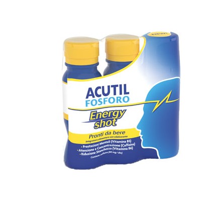 Acutil Fosforo Energy Shot Integratore Energetico 3x60 ml