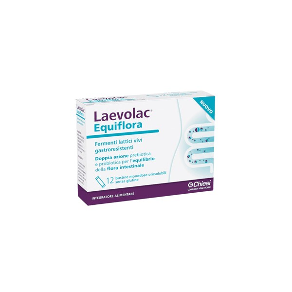 Laevolac Equiflora Integratore per la Flora Batterica 12 Bustine Orosolubili