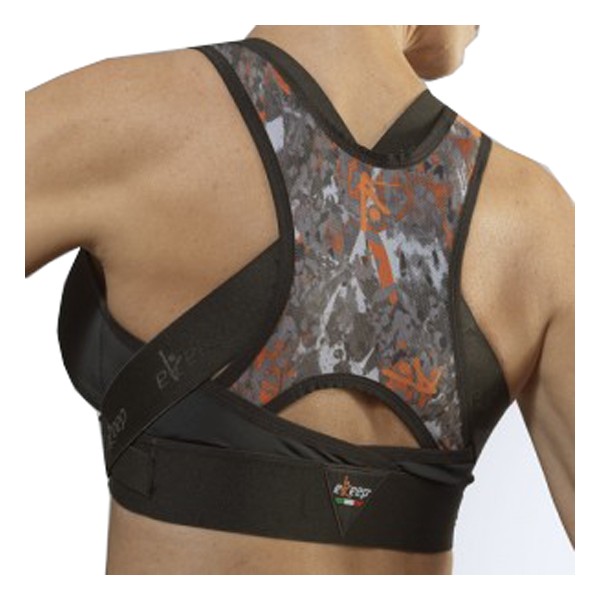 Ekeep B2 Active Bra Reggiseno Posturale con Zip Nero Taglia 2