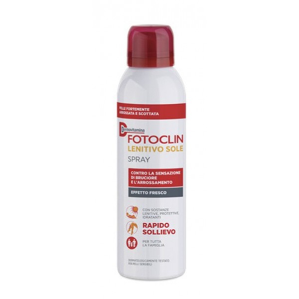 Dermovitamina Fotoclin Lenitivo Sole Spray Rapido Sollievo Pelle Arrossata 100ml